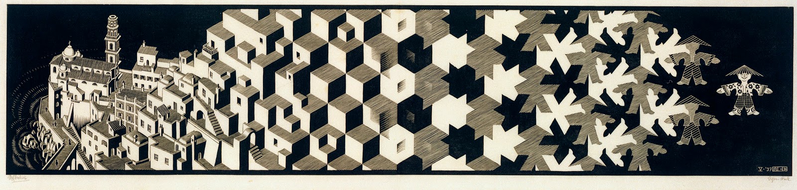 Metamorphosis I di M.C. Escher